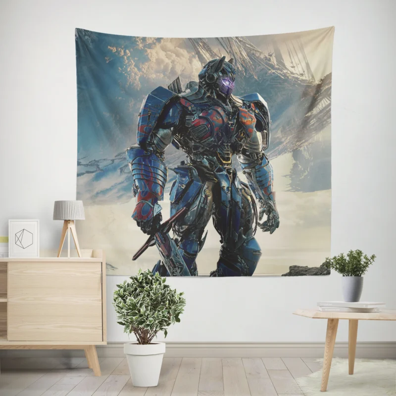 Optimus Prime in Transformers: The Last Knight Movie  Wall Tapestry
