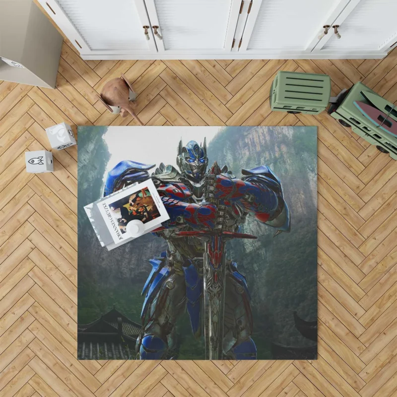 Optimus Prime in the Transformers Movie Floor Rug
