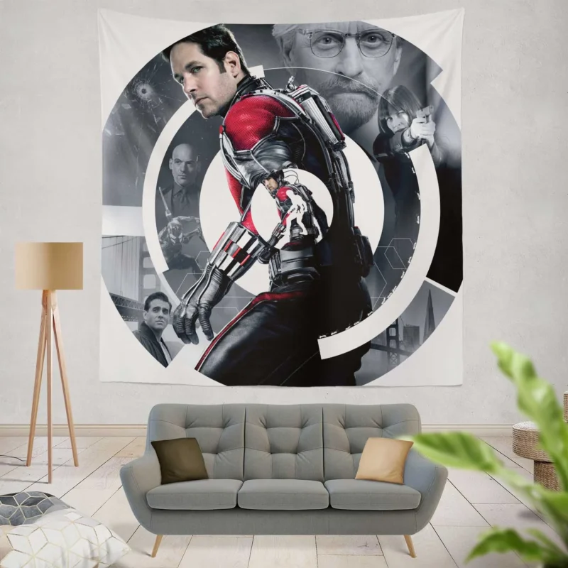 Paul Rudd Marvelous Journey as Ant-Man  Wall Tapestry