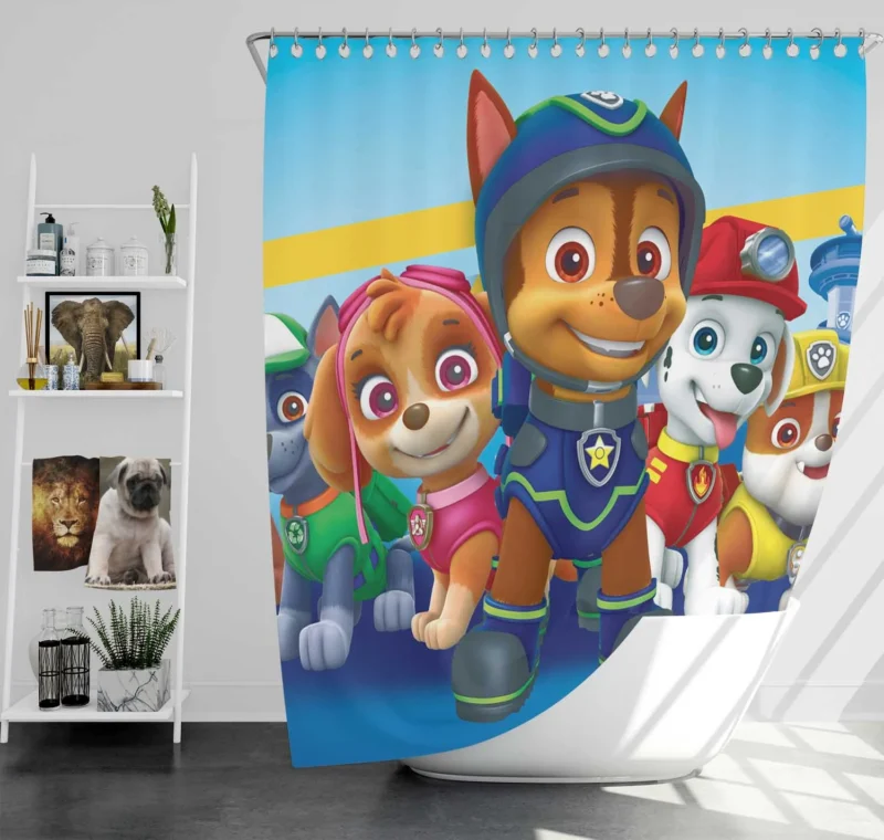 Paw Patrol Dogs: Heroes of the TV Show Shower Curtain