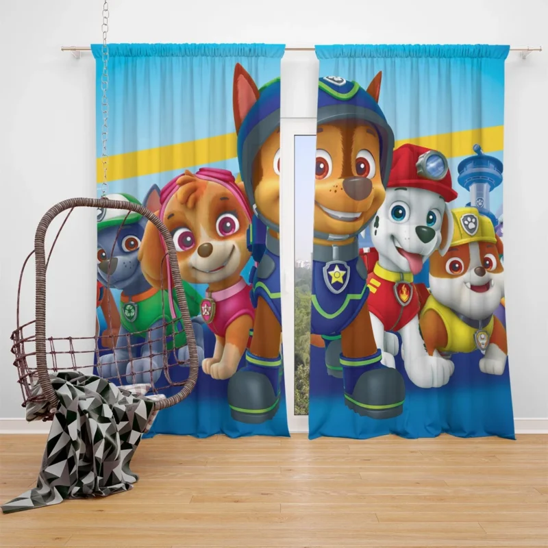 Paw Patrol Dogs: Heroes of the TV Show Window Curtain