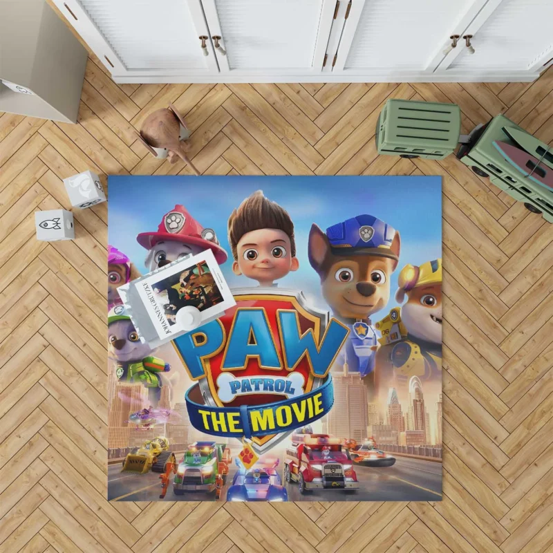 Paw Patrol: The Movie - Unveiling the Logo Floor Rug