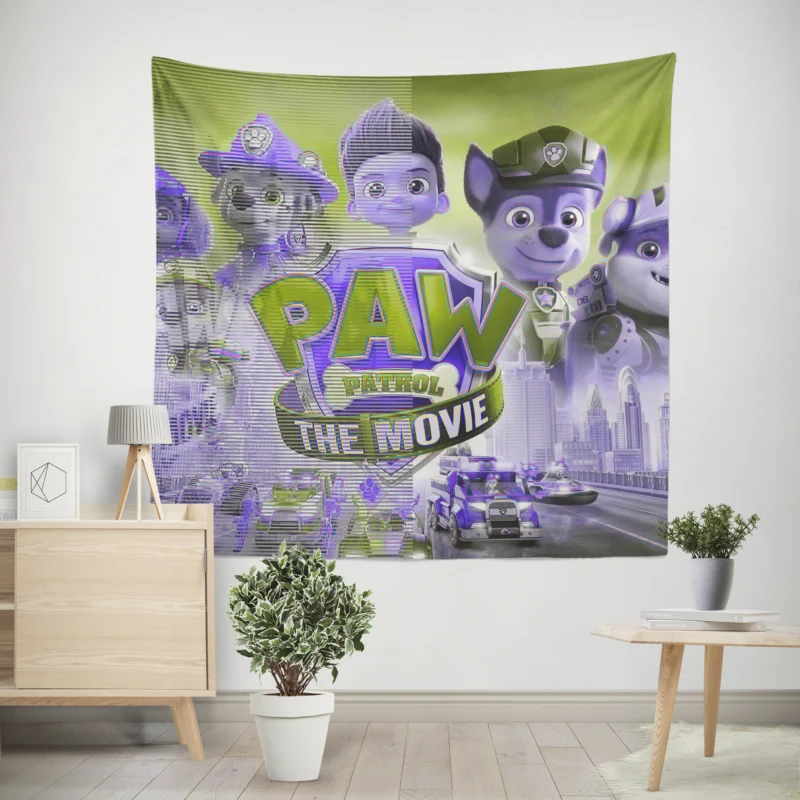 Paw Patrol: The Movie - Unveiling the Logo  Wall Tapestry