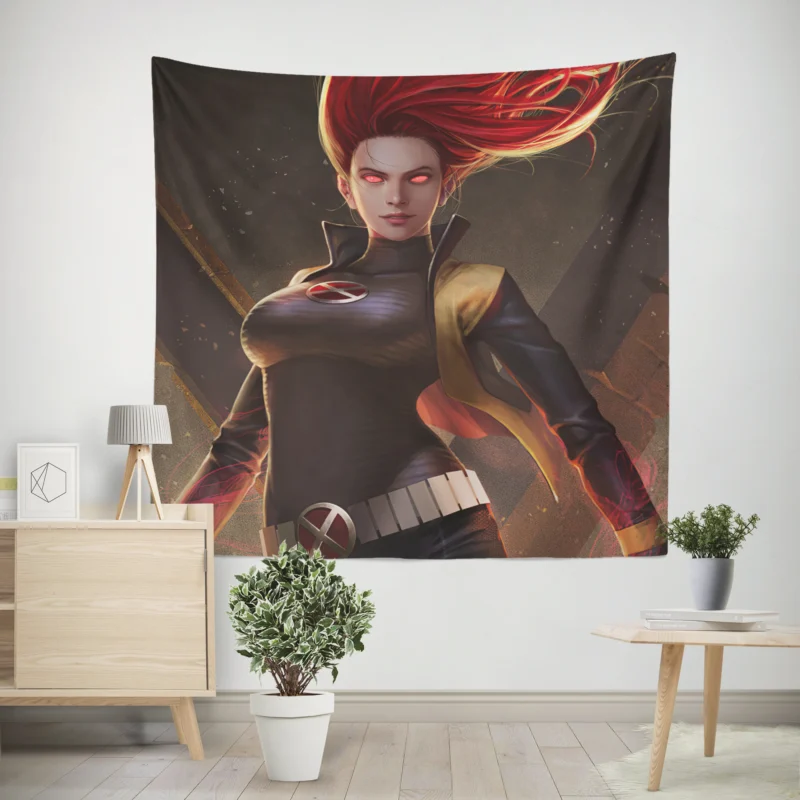 Phoenix Comics: Embrace Jean Grey Cosmic Power  Wall Tapestry