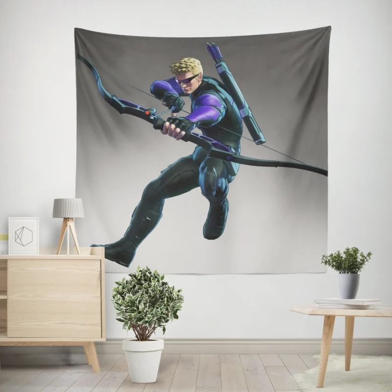 Play as Hawkeye in Marvel Ultimate Alliance 3  Wall Tapestry