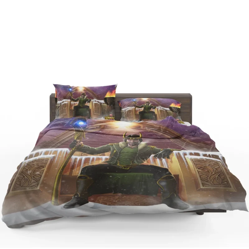 Play as Loki in MARVEL Contest of Champions Bedding Set