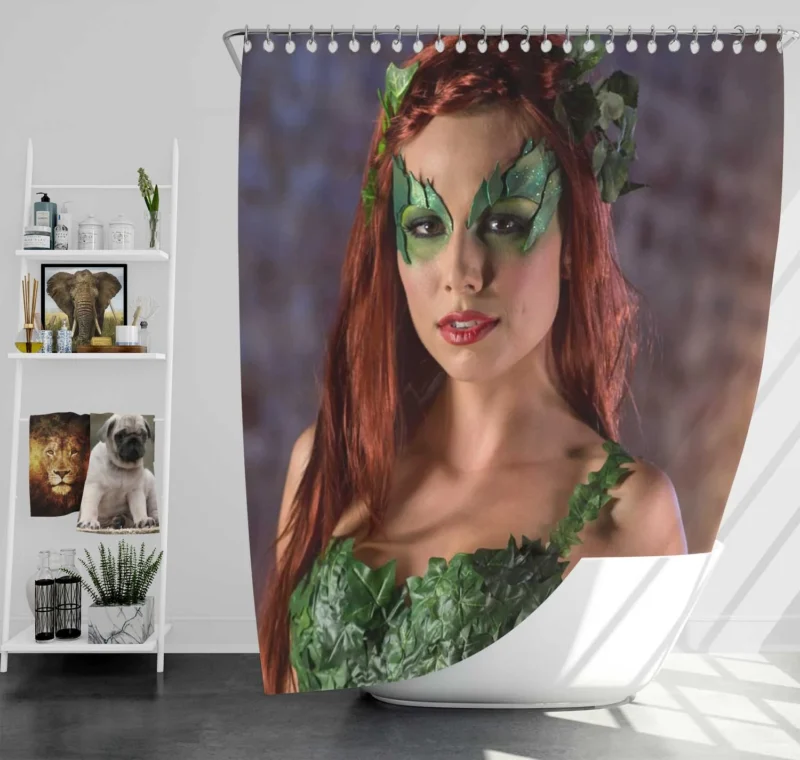 Poison Ivy Cosplay: Unleash Nature Seductive Power Shower Curtain
