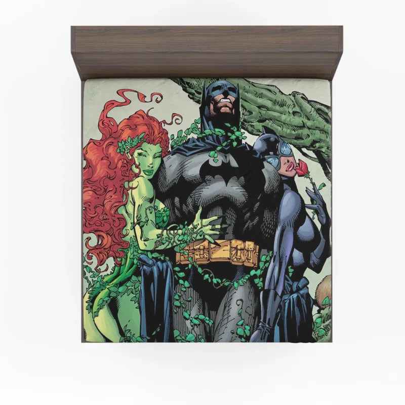 Poison Ivy and Catwoman: Partners in Batman Comics Fitted Sheet