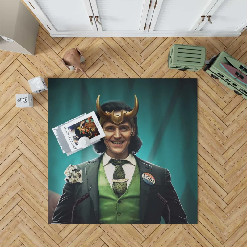 President Loki Impactful Appearance in TV Show Loki Floor Rug