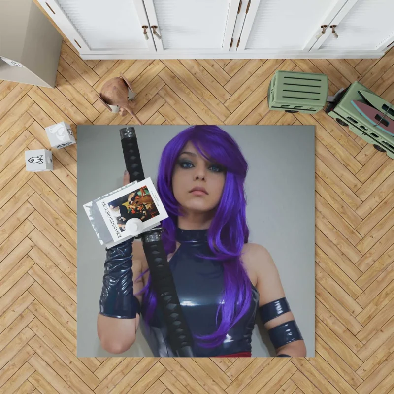 Psylocke Cosplay: Embrace the Power of a Psychic Ninja Floor Rug