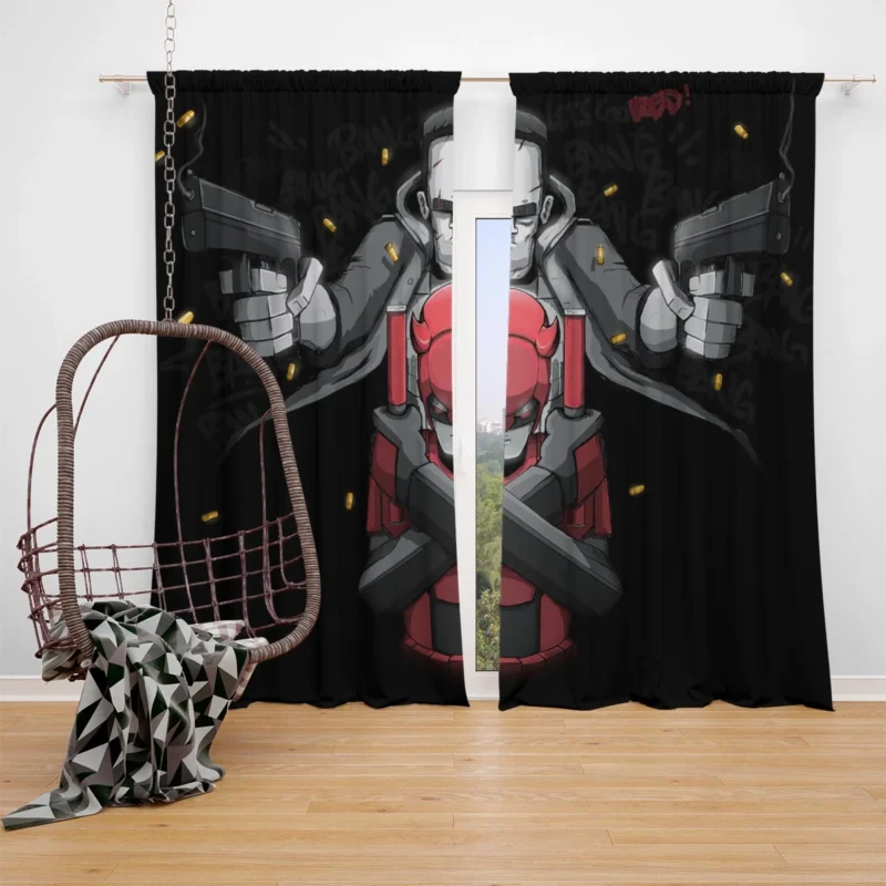 Punisher: War Zone - Frank Castle Ruthless Pursuit Window Curtain