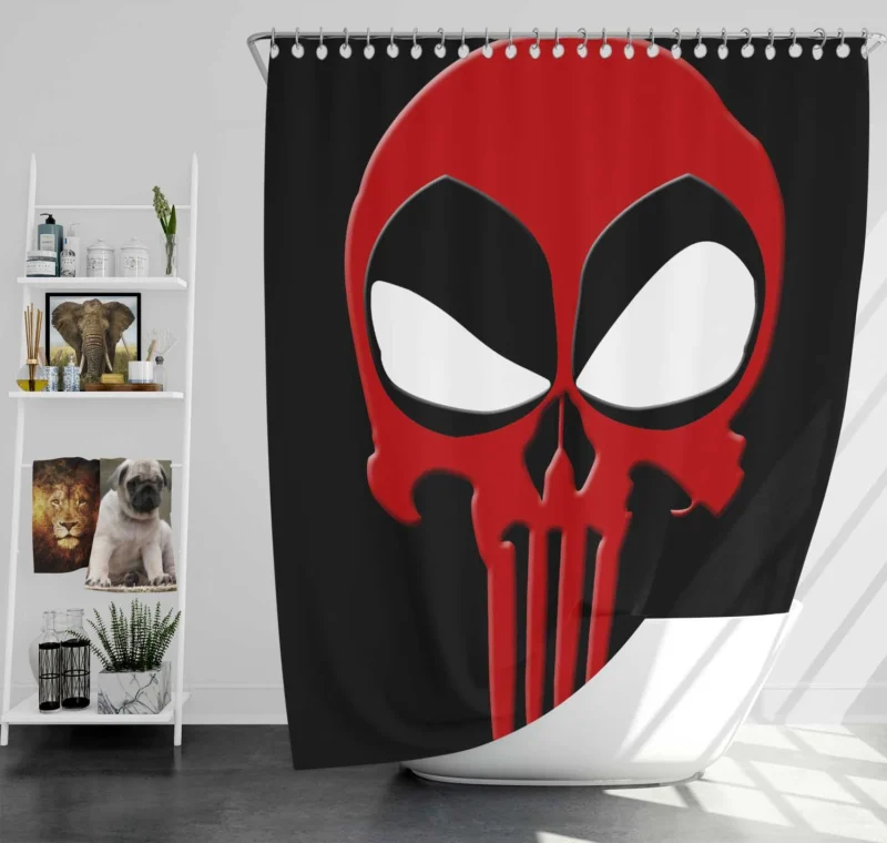 Punisher: War Zone - Witness Vigilante Justice Unleashed Shower Curtain