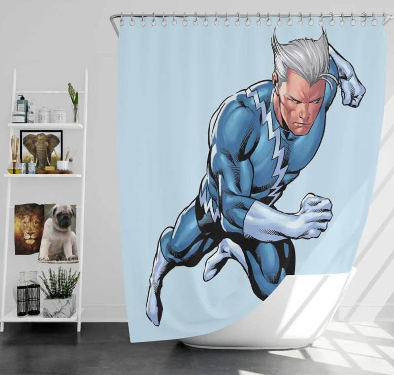 Quicksilver Comics: Speed into the World of Peter Maximoff Shower Curtain