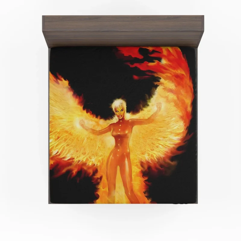 Rachel Summers and the Phoenix in Comics Fitted Sheet