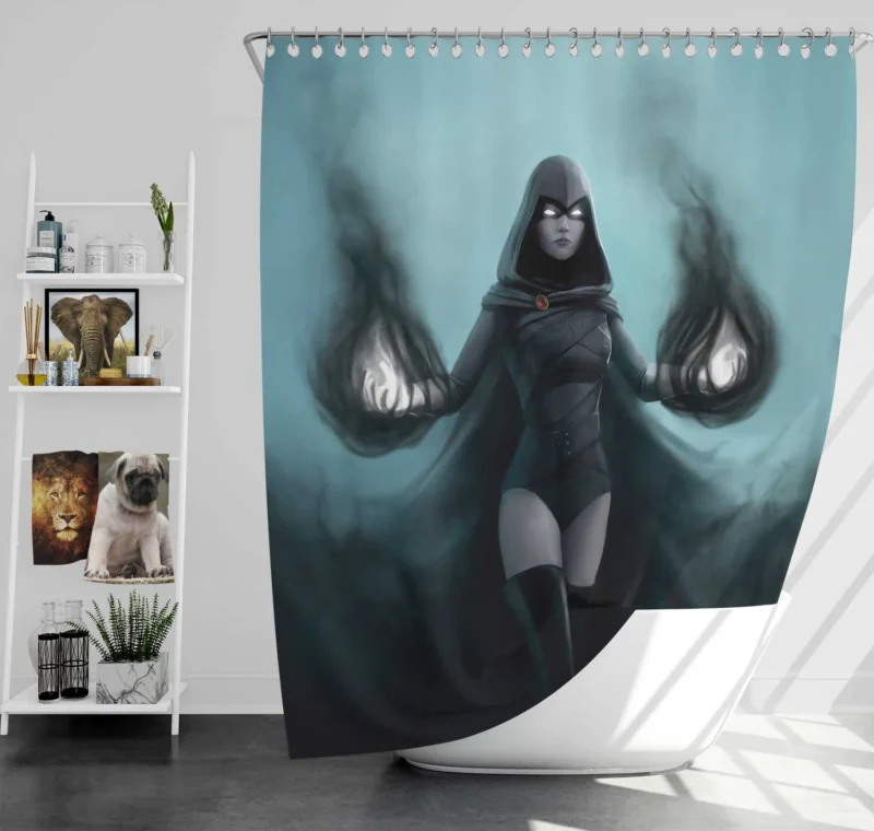 Raven Comics: Dive into Her Complex DC Universe Shower Curtain