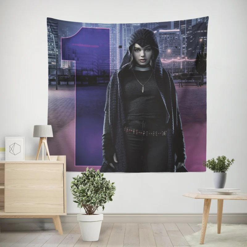 Raven in Titans: Embrace the Dark and the Light  Wall Tapestry