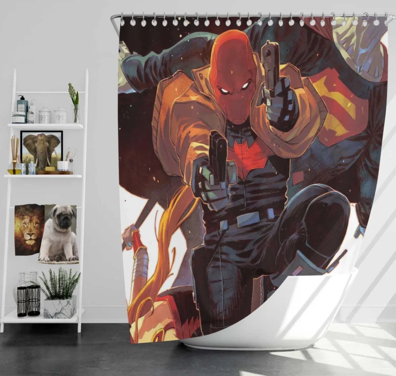 Red Hood and the Outlaws: Jason Todd Redemption Shower Curtain
