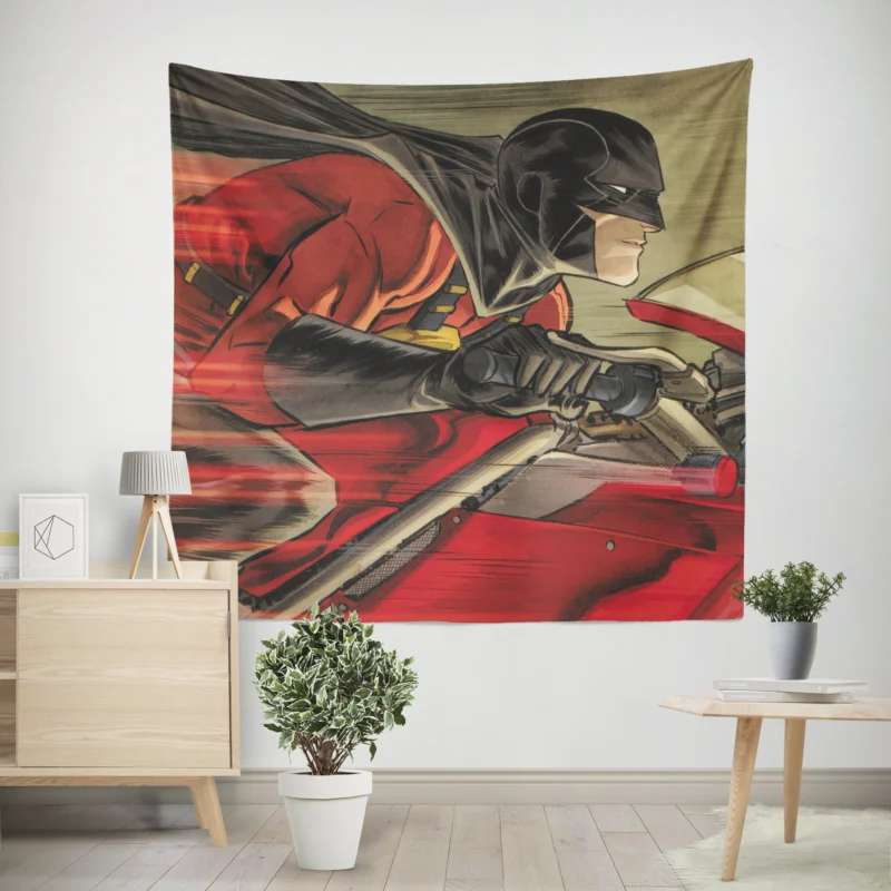 Red Robin Comics: Tim Drake Journey  Wall Tapestry