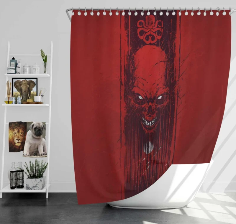Red Skull: Unmasking the Sinister Marvel Villain Shower Curtain