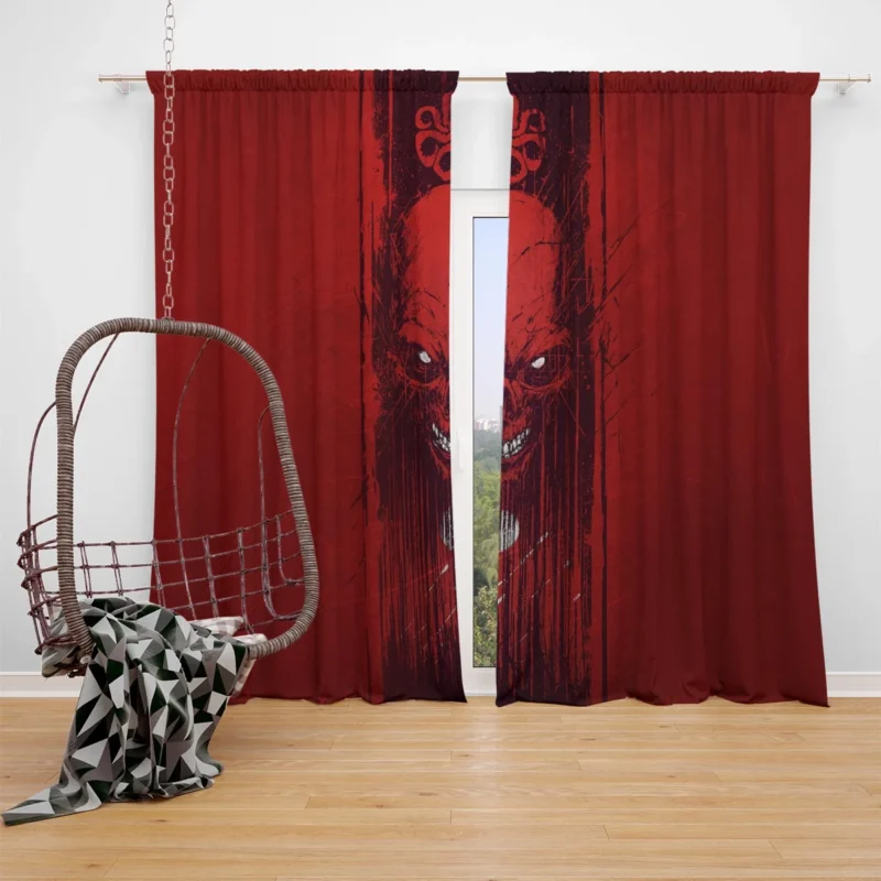 Red Skull: Unmasking the Sinister Marvel Villain Window Curtain