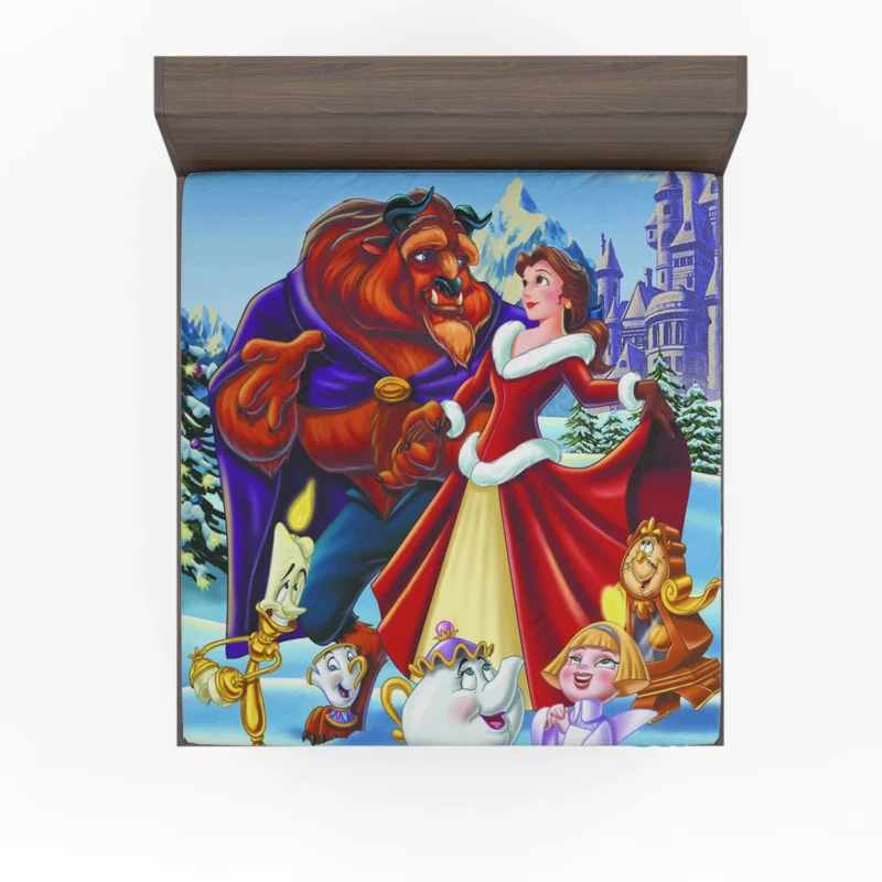 Reliving Disney Beauty And The Beast Fitted Sheet