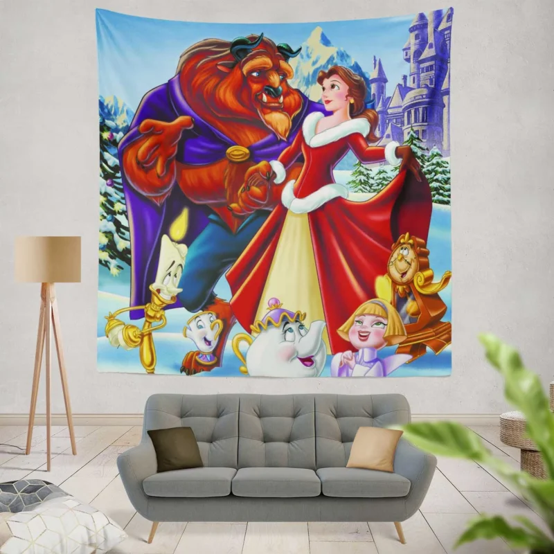 Reliving Disney Beauty And The Beast  Wall Tapestry