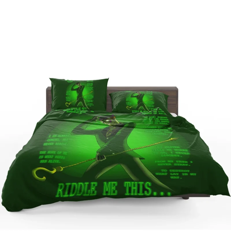 Riddler Comics: Dive into the Enigma of Gotham Bedding Set