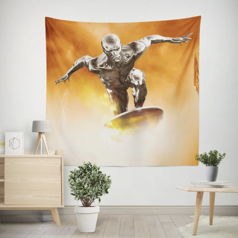 Rise of the Silver Surfer: Fantastic 4 Cosmic Tale  Wall Tapestry