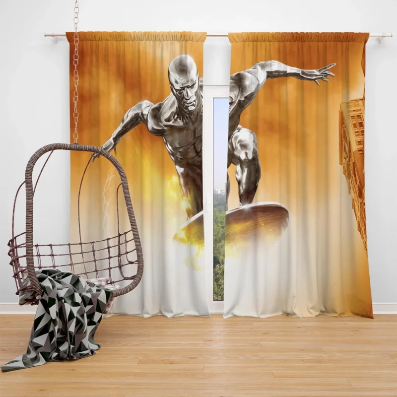 Rise of the Silver Surfer: Fantastic 4 Cosmic Tale Window Curtain