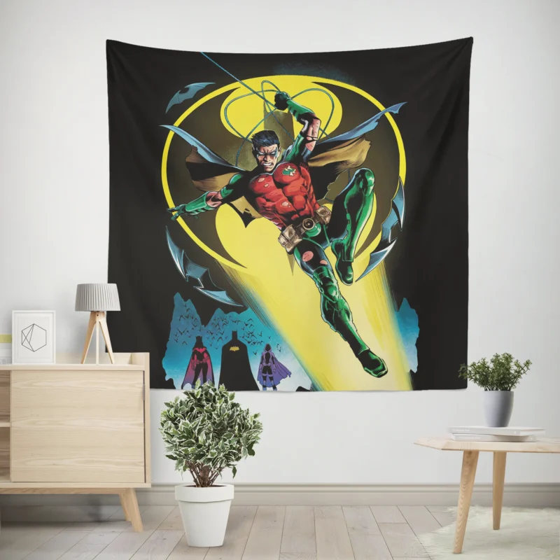 Robin Comics: Tim Drake Bat-Family Adventures  Wall Tapestry
