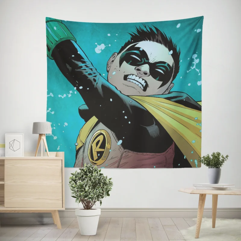 Robin Comics: Tim Drake Heroic Journey  Wall Tapestry