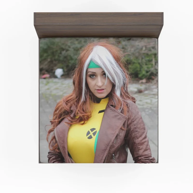 Rogue Cosplay: Channeling the Power of X-Men Rogue Fitted Sheet