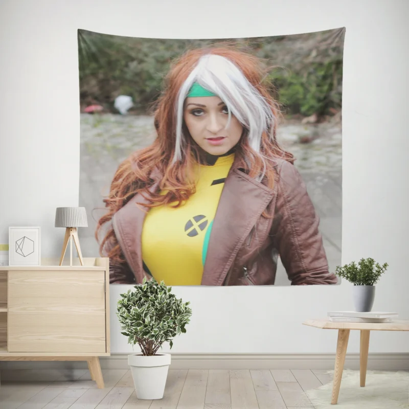 Rogue Cosplay: Channeling the Power of X-Men Rogue  Wall Tapestry