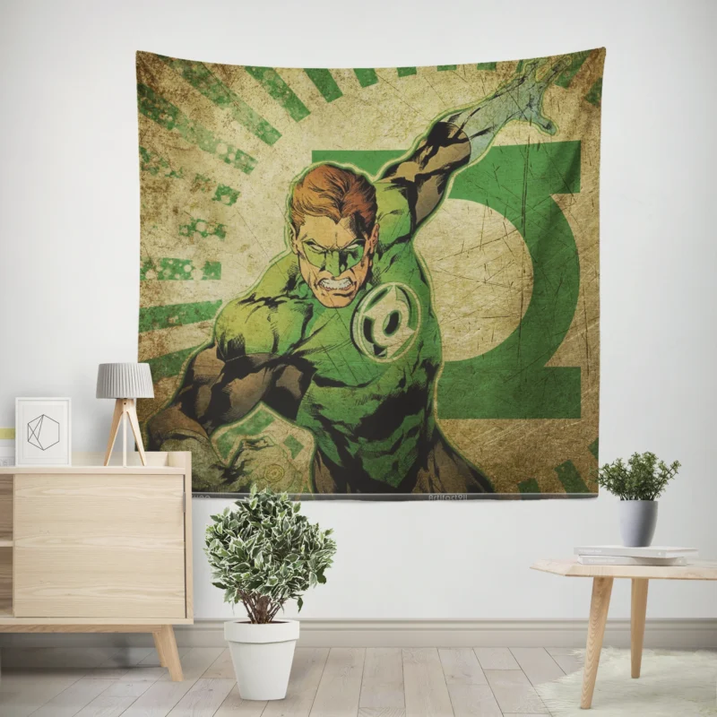 Ryan Reynolds as Hal Jordan in Green Lantern  Wall Tapestry