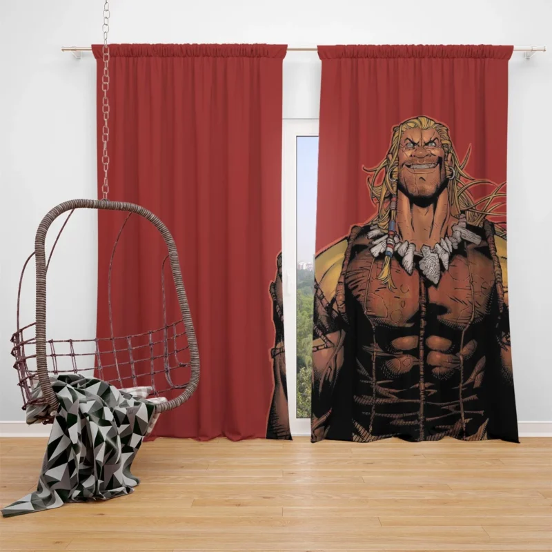 Sabretooth Comics: Dive into Sabretooth World Window Curtain
