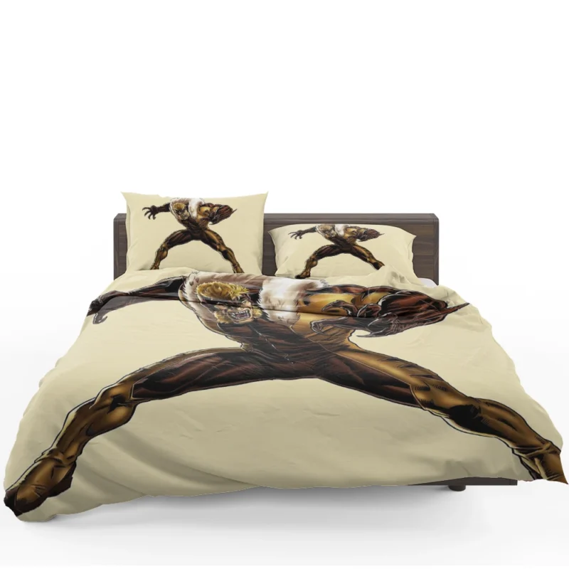 Sabretooth Wallpaper: Adorn Your Space with Brutality Bedding Set