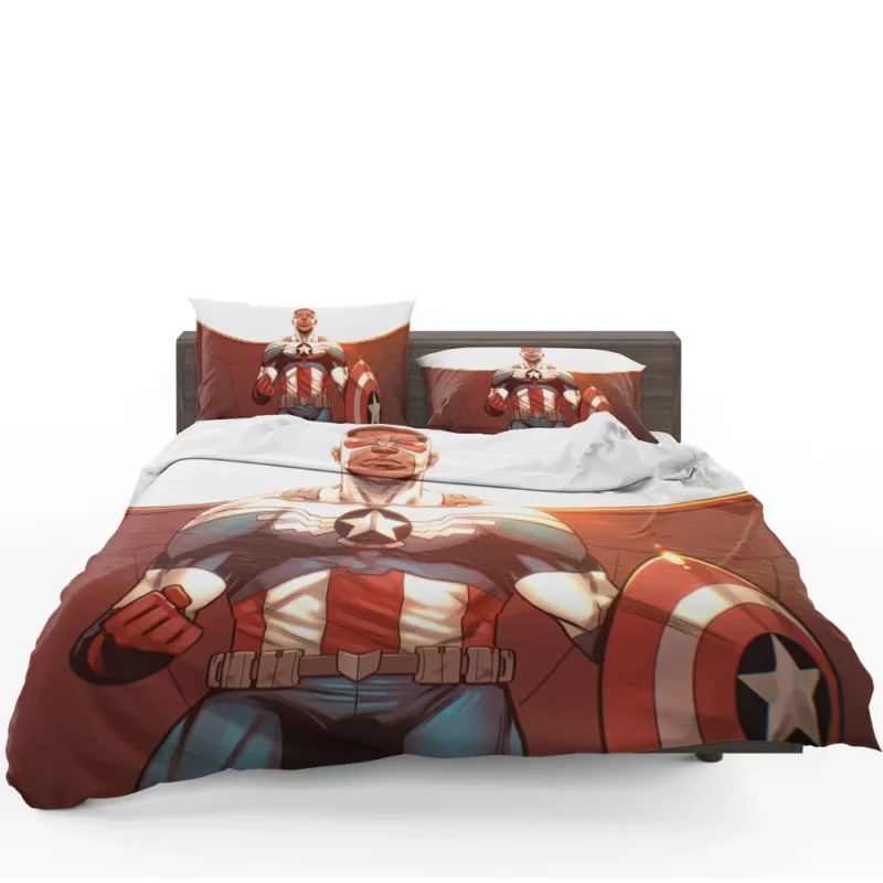 Sam Wilson Takes Flight as Captain America in Comics Bedding Set