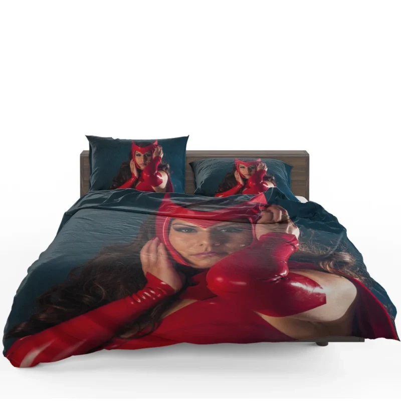 Scarlet Witch Cosplay: Marvel Channeling Chaos Magic Bedding Set