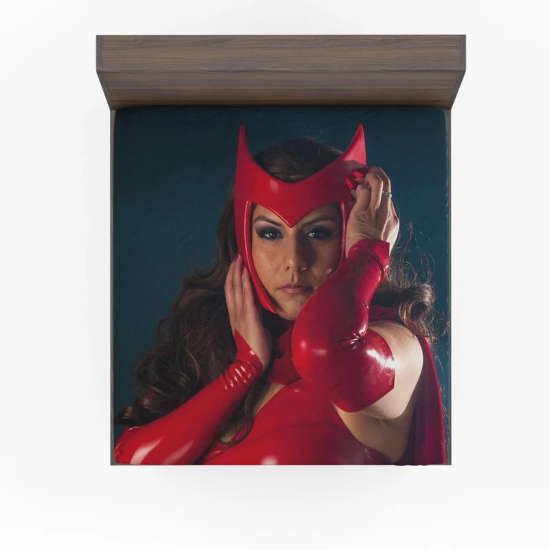 Scarlet Witch Cosplay: Marvel Channeling Chaos Magic Fitted Sheet