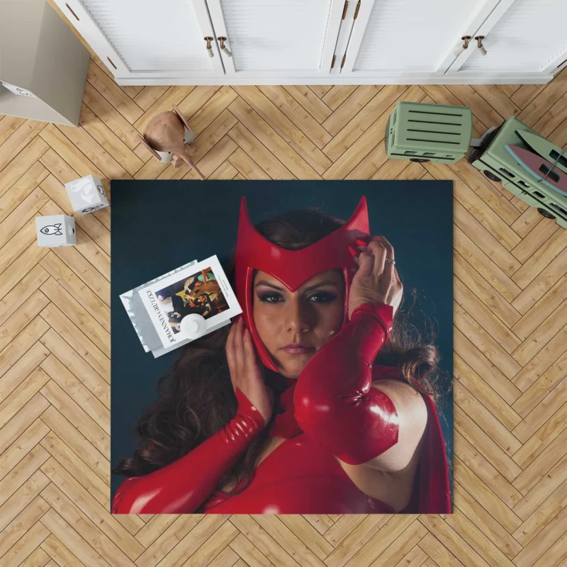 Scarlet Witch Cosplay: Marvel Channeling Chaos Magic Floor Rug