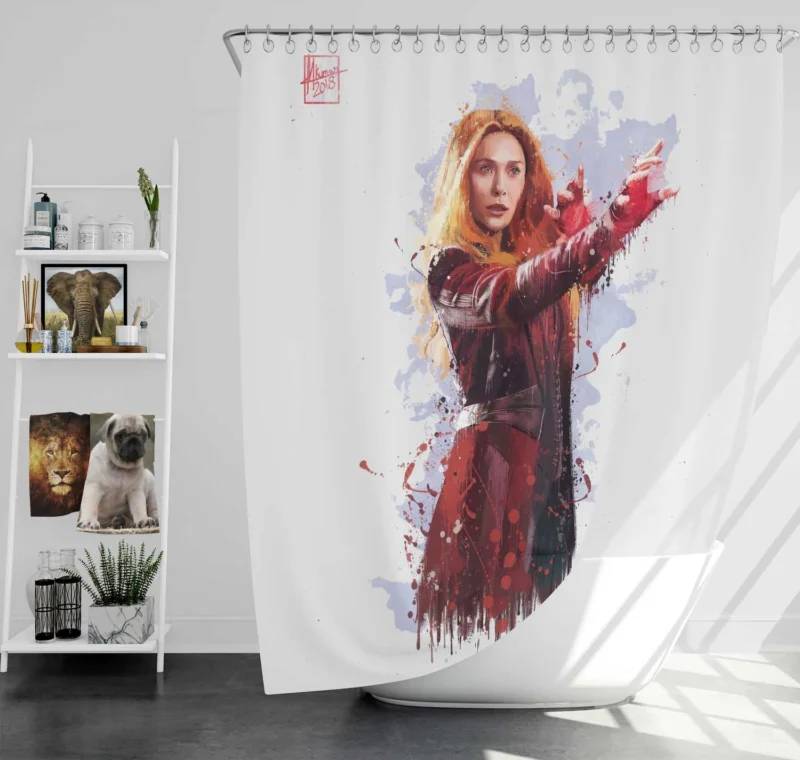 Scarlet Witch Powers in Avengers: Infinity War Shower Curtain