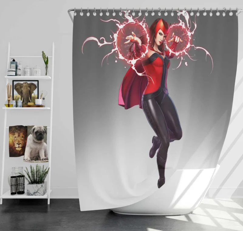 Scarlet Witch in Marvel Ultimate Alliance 3 Shower Curtain