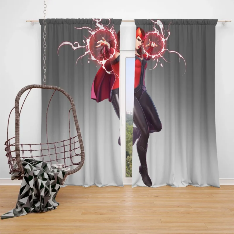 Scarlet Witch in Marvel Ultimate Alliance 3 Window Curtain