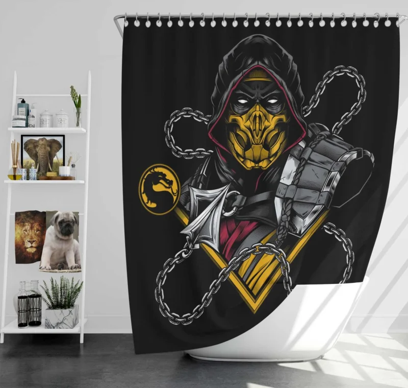 Scorpion in Mortal Kombat: The Ultimate Fighter Shower Curtain