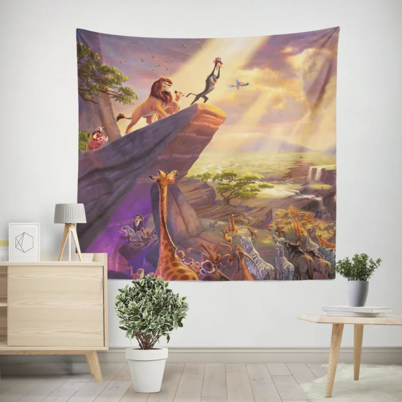 Simba: Relive the Epic Tale of The Lion King  Wall Tapestry