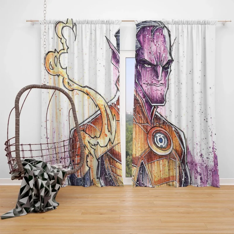 Sinestro: Unveiling the Sinister DC Villain Window Curtain
