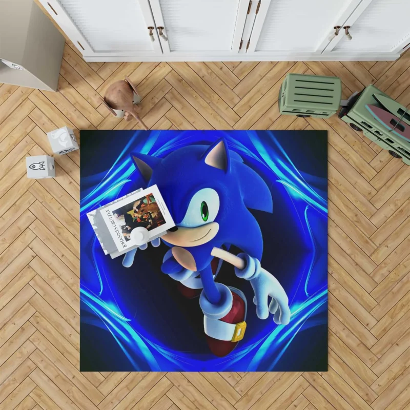 Sonic Colors: Sonic Colorful Adventure Floor Rug