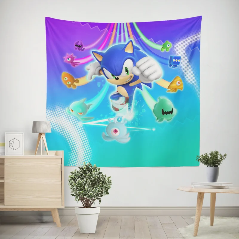 Sonic Colors: Ultimate - Revisiting Sonic World  Wall Tapestry