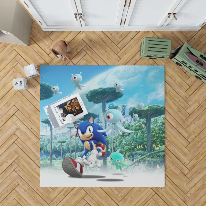Sonic Colors: Vibrant Adventures Await Floor Rug