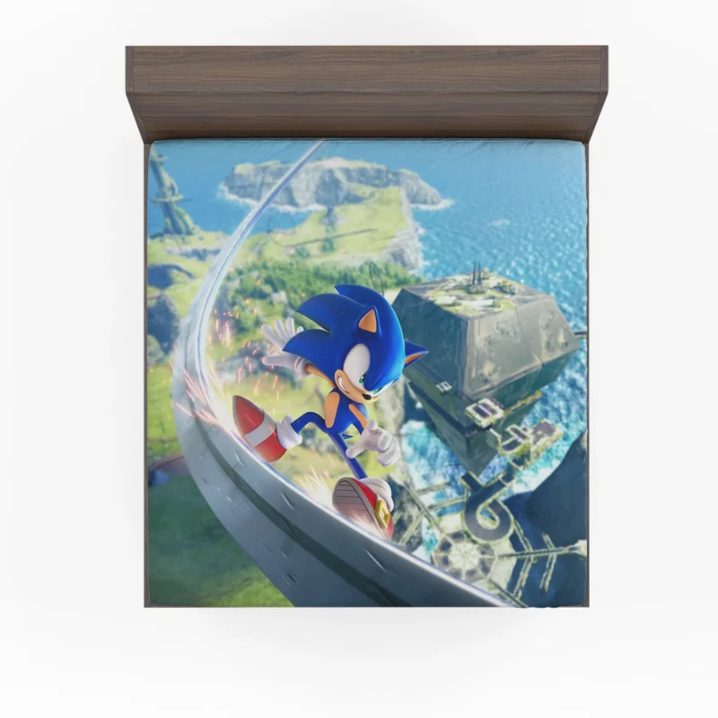 Sonic Frontiers: Sonic Next Open-World Adventure Fitted Sheet
